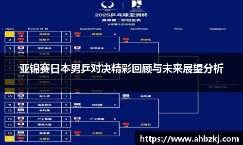 亚锦赛日本男乒对决精彩回顾与未来展望分析